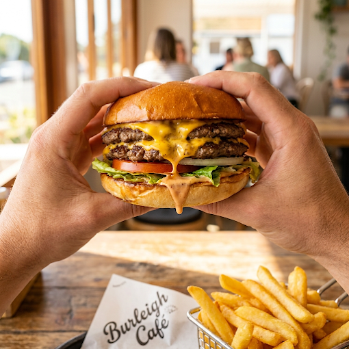 Double Smash Burger And Fries