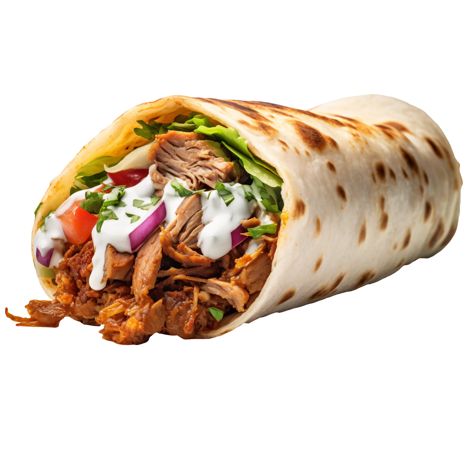 GARLIC BUFFALO CHICKEN SHAWARMA