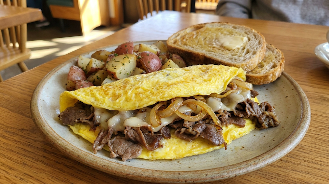 Cheesesteak Omelette